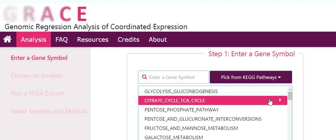 choose a pathway gene set